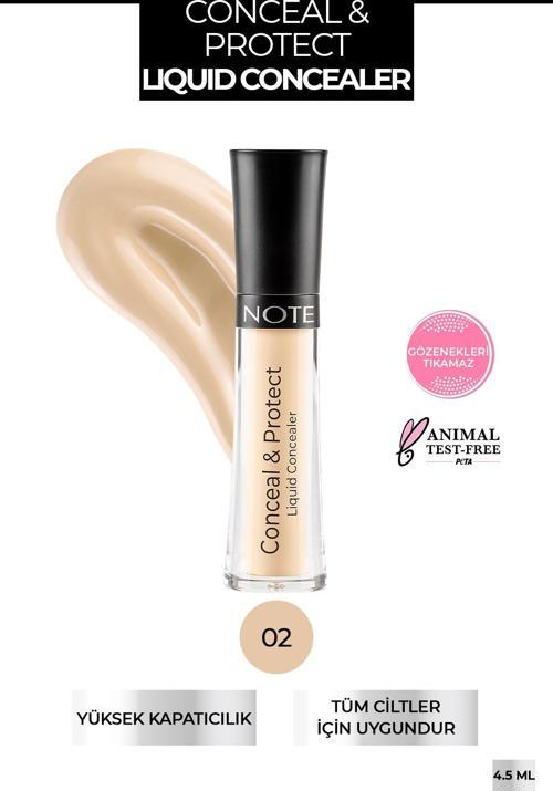 Conceal & Protect 02 Likit Concealer Göz Altı Kapatıcısı