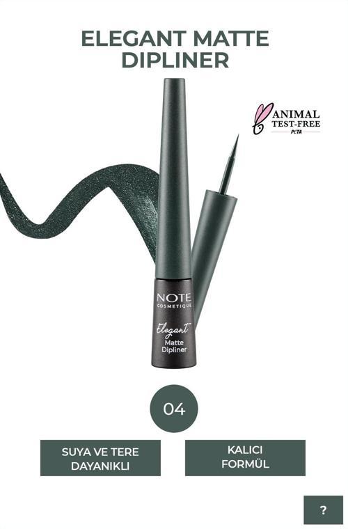 Elegant Matte Dipliner Waterproof Yeşil 04