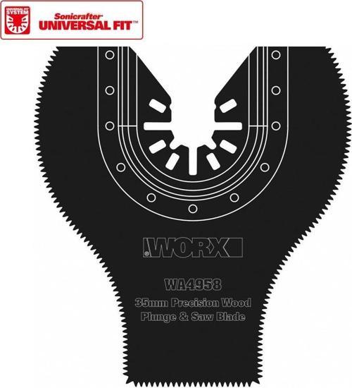WA4958 Çok Amaçlı Raspalama Makinesı İçin 35x80mm 180˚ Ahşap, Fiberglas, PVC Universal Dalma/Kesme Bıçağı