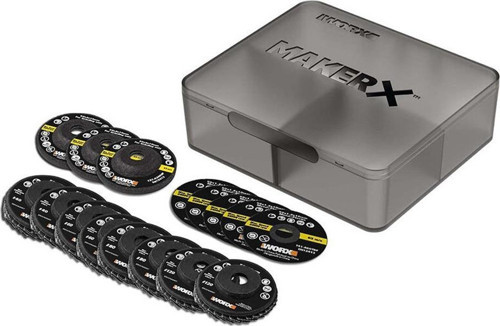 WA7213 50mm 16 Parça Profesyonel Kesme Taşlama Zımparalama Aksesuar Seti