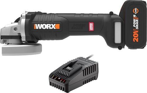 WX812.9C 20Volt 2.0Ah. 125mm Kömürsüz Profesyonel Tek Akülü Şarjlı Avuç Taşlama