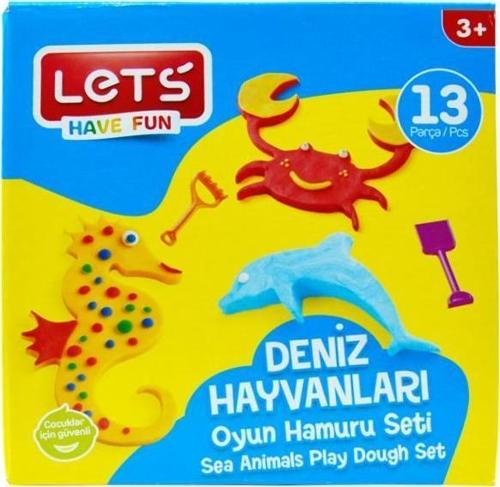13 Parça Deniz Hayvanları Oyun Hamuru Seti
