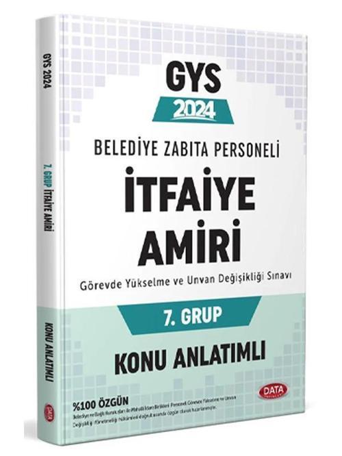 Data 2024 GYS Belediye İtfaiye Amiri 7. Grup Konu Anlatımlı Görevde Yükselme