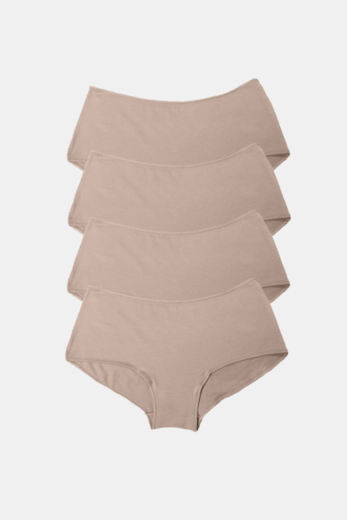 Kadın Ten 4 Lü Paket Geniş Kenarlı Modal Slip Külot 1126