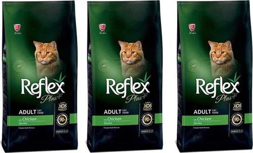 Plus Tavuklu Yetişkin Kedi Maması 1,5 Kg 3'Lü Set