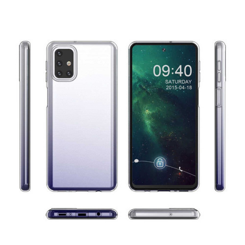 Galaxy M31S Kılıf Şeffaf İnce ve Esnek Süper Silikon Kılıf