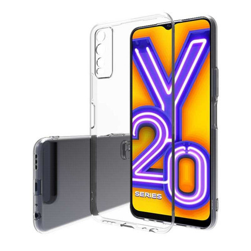 Vivo Y20 Kılıf Şeffaf İnce ve Esnek Süper Silikon Kılıf