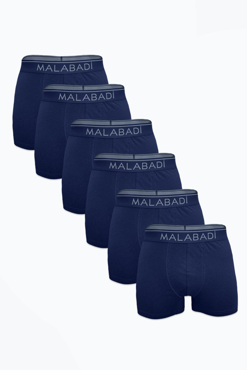 Erkek Lacivert 6 Lı Premium Collection Modal Boxer 6M252