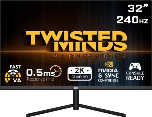 TWISTED MINDS 32" TM32QHD240VA QHD 2K 240HZ 0,5MS HDMI DP HDR10 GAMING MONİTÖR