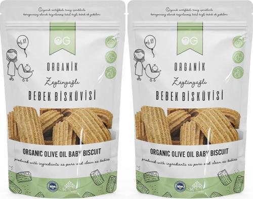 2'li Organik Bebek Bisküvisi 2x300 gr 6 Ay