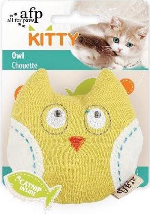 Kitty - Peluş Sarı Baykuş Yavru Kedi Oyuncak