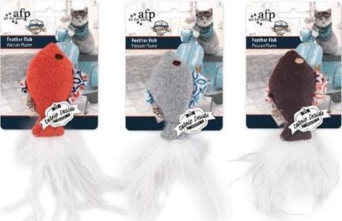 Vintage Cat - Peluş Tüylü Balık Oyuncak