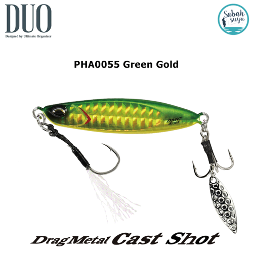 Drag Metal Cast Shot Jig 40gr PHA0055 Green Gold