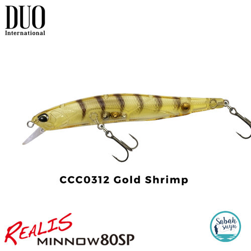 Realis Minnow 80SP CCC0312 Gold Shrimp