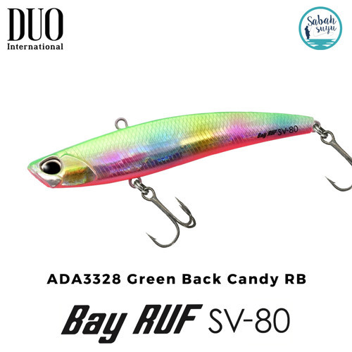 Bay Ruf SV 80 8cm 15gr ADA3328 Green Back Candy RB Vibrasyon Maket Balık