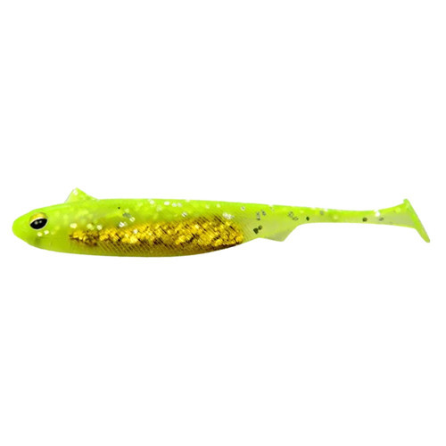 Snatch Bite Shad 7.5cm #04 Gold Belly Chartreuse Silikon Balık (5 Adet)