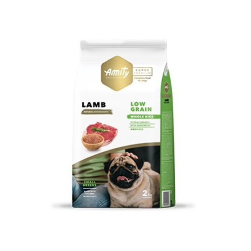 Amıty Süper Premium Low Düşük Tahıllı Yetişkin Mini Adult Kuzu Etli Köpek Maması 2 Kg