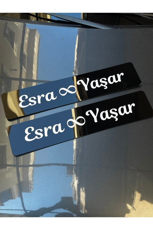 Gelin Arabası Dekor Pleksi Wedding Day 2 ADET