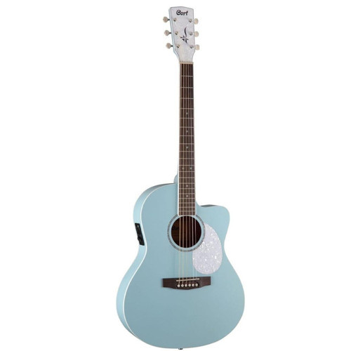 JADE CLASSIC SKOP ELEKTRO AKUSTİK GİTAR, SKY BLUE OPEN PORE