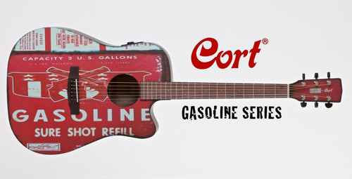 GASOLINE2BKS ELEKTRO AKUSTİK GİTAR, SİYAH SATİN