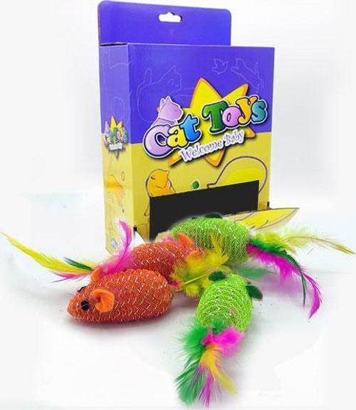 Fare Renkli Yumuşak 7 Cm (36 Lı Paket)