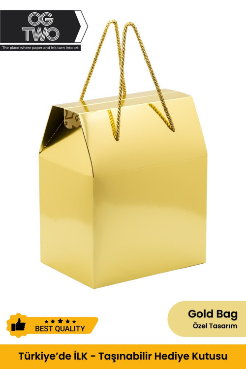 Sevgililer Günü İçin Hediye Kutusu & Çanta Boş Karton Sevgili Hediye Paketi Hediyelik - 24X14X20Cm