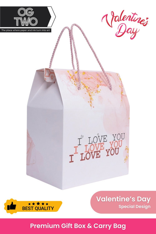 Sevgililer Günü Özel Hediye Paketi Doğum Günü Anneler Günü İçin Özel Boş Karton Poşet Hediye Kutusu