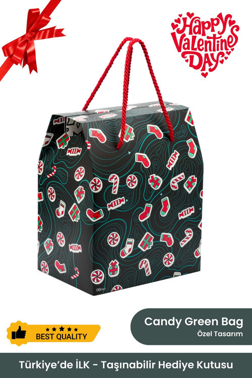 Premium Konsept Tasarım Hediye Kutusu & Çanta Boş Karton Hediye Paketi Hediyelik Kutu - 24X14X20Cm