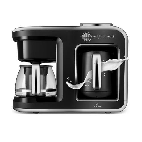 Hatır Plus 5 in 1 Konuşan Közde ve Sütlü Türk Kahvesi ve Filtre Kahve Makinesi Cool Gray
