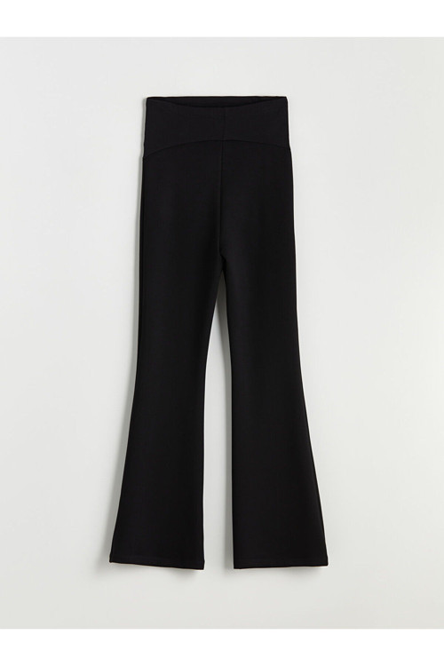 Beli Lastikli İspanyol Paça Kadın Tayt