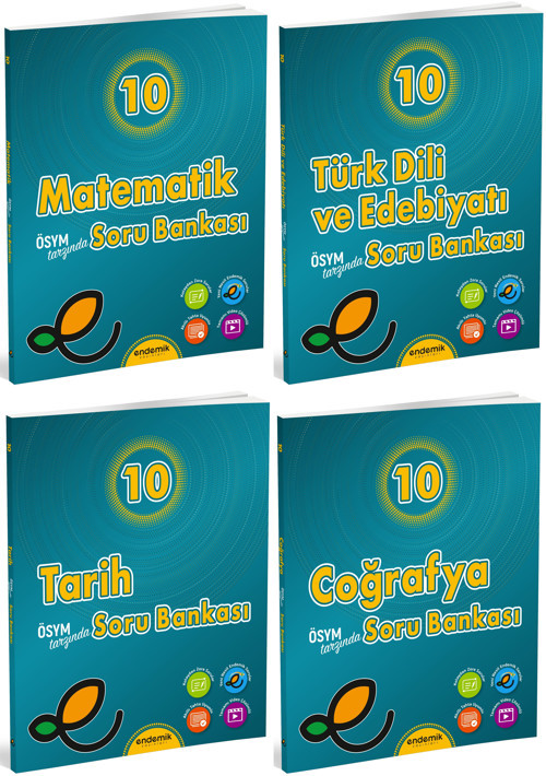 Endemik 2026 10. Sınıf Eşit Ağırlık Soru Kitabı Seti 4 Kitap Güncel Müfredat
