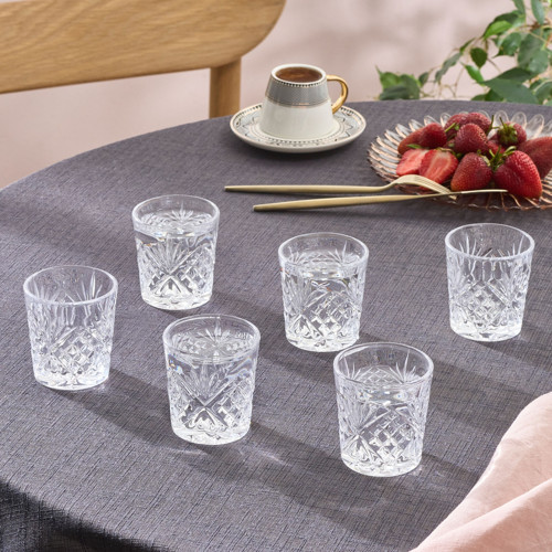 Melodia 6'lı Cam Kahve Yanı Bardağı 100 ml