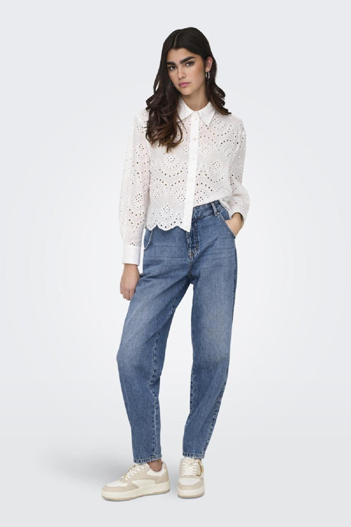 ONLY ONLTROY HW Carrot Fit Kadın Jean Pantolon – Yüksek Bel, Ankle Boy