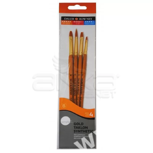 Simply Gold Taklon Synthetic 4lü Fırça Seti Kod:403