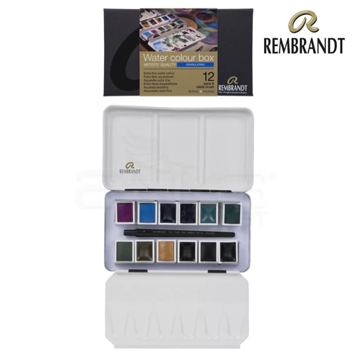 Sulu Boya Seti 12 Renk + Fırça Granulating