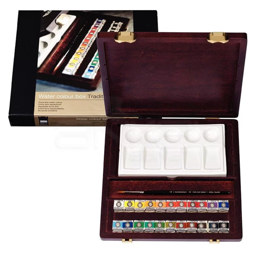 Tablet Sulu Boya Seti Ahşap Kutu 24lü 05840014