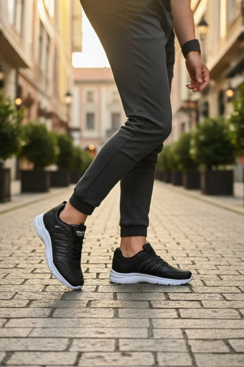 Erkek Nefes Alan Yürüyüş Ayakkabısı - Hafif Taban Spor Sneaker