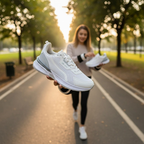 Erkek Yüksek Tabanlı Spor Ayakkabı Kalın Taban Yürüyüş ve Günlük Sneaker