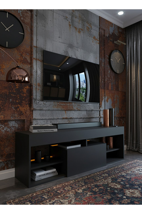 RESİTAL LEDLİ TV ÜNİTESİ L1501-4 ANTRASİT
