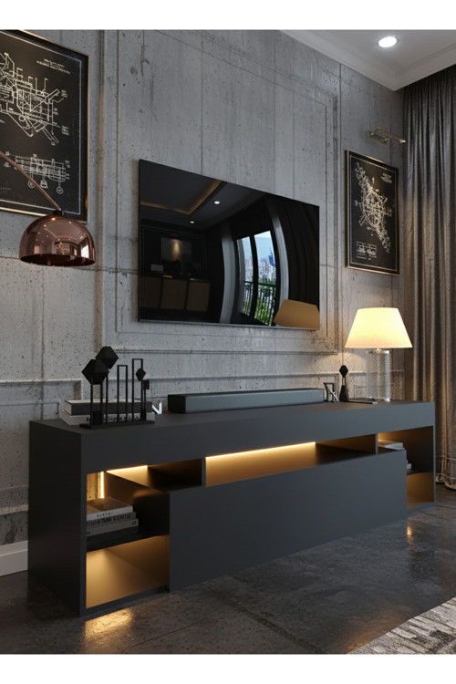 RESİTAL LEDLİ TV ÜNİTESİ L1502-4 ANTRASİT