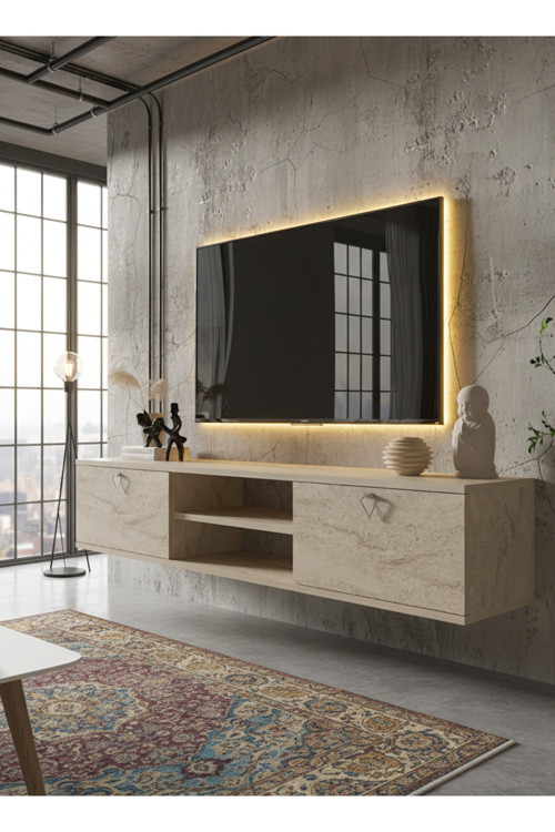 RESİTAL TV ÜNİTESİ S1835-6 TRAVERTEN