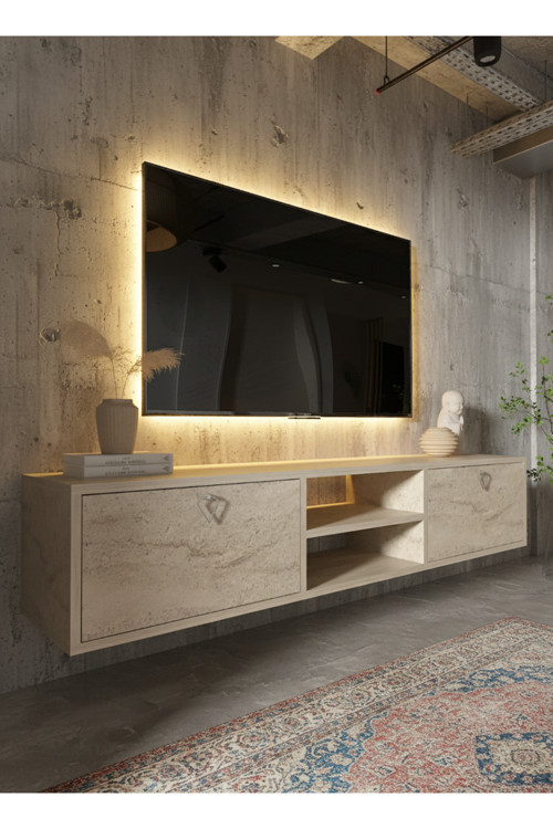 RESİTAL TV ÜNİTESİ S1830-8 TRAVERTEN