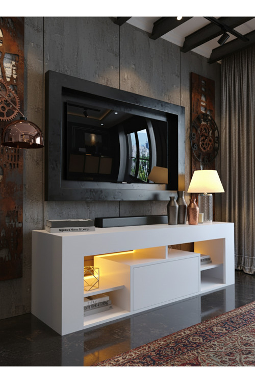 RESİTAL LEDLİ TV ÜNİTESİ L1504-1 BEYAZ