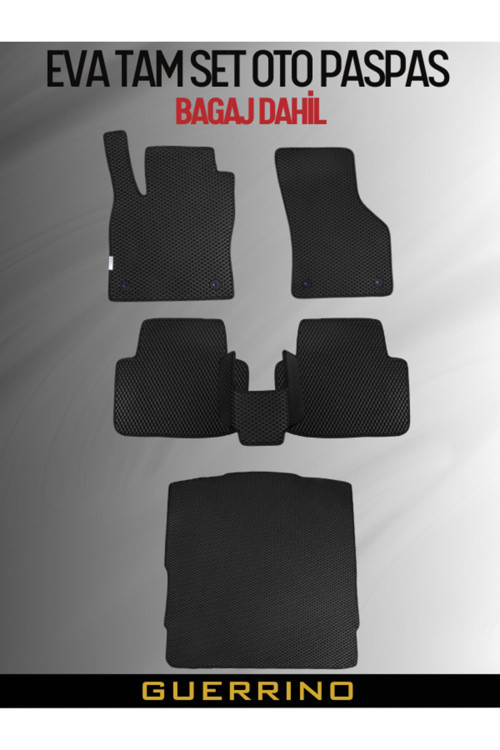 Ford-Fiesta-(2009-2016) İçin Eva Ful Paspas Takımı (Metal Topukluk Hariç)
