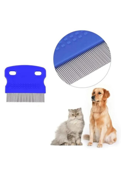 Kedi Köpek Bit Pire Temizleme Tarağı Dış Parazit Kene Yumurtası Temizliği Demir İğne Dişli Tarak
