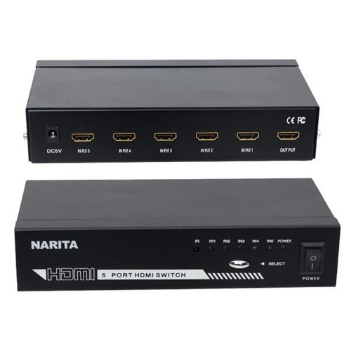 5 Giriş-1 Çıkış HDMI Switch Birleştirici MT-SW501