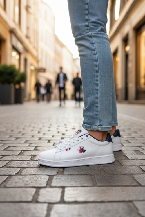Erkek Arma Nakışlı Düz Taban Sade Günlük Casual Spor Ayakkabı Sneaker