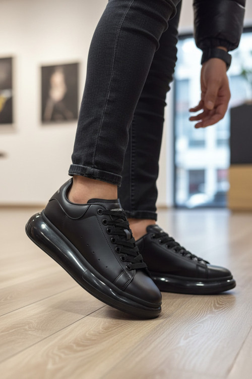 Erkek Alex Model Jel Taban Sneaker Oversize Kalın ve Parlak Tabanlı Lüks Sokak Modeli
