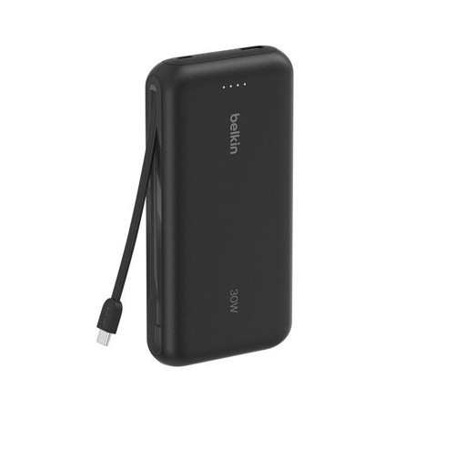 BPB024 BoostCharge 20K 30W Entegre USB-C Kablolu Powerbank - Siyah
