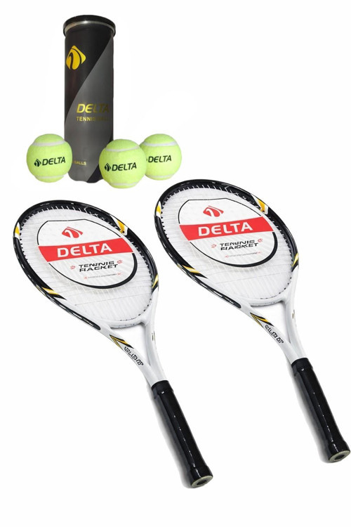 2 Adet Valley 27 İnç L2 Grip Yetişkin Tenis Raketi + 2 Adet Tenis Çantası + 3 Adet Prof. Maç Topu